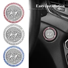 Хрустальные наклейки на кнопки запуска и остановки зажигания двигателя для Hyundai Solaris ix35 i20 i30 i40 Tucson CRETA Santa Fe Accent