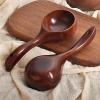 korea style wooden spoon water ladle japanese rice spoon household long handle rice soup spoon kitchen tableware supplies