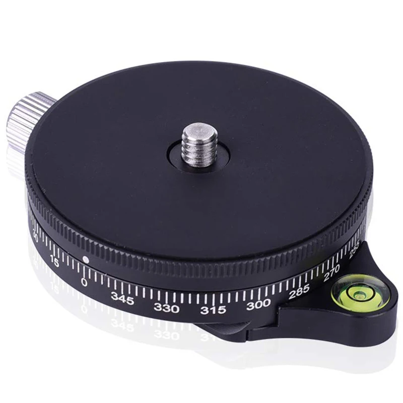 Camera Pan Base With Arca Swiss Style Plate 0.95Cm Screw Aluminum Panoramic Ball Tripod Head Bubble Level Load Capacity 2