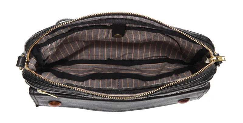 Fashion casual top quality natural genuine leather men crossbody bag outdoor travel daily luxury real cowhide black shoulder bag