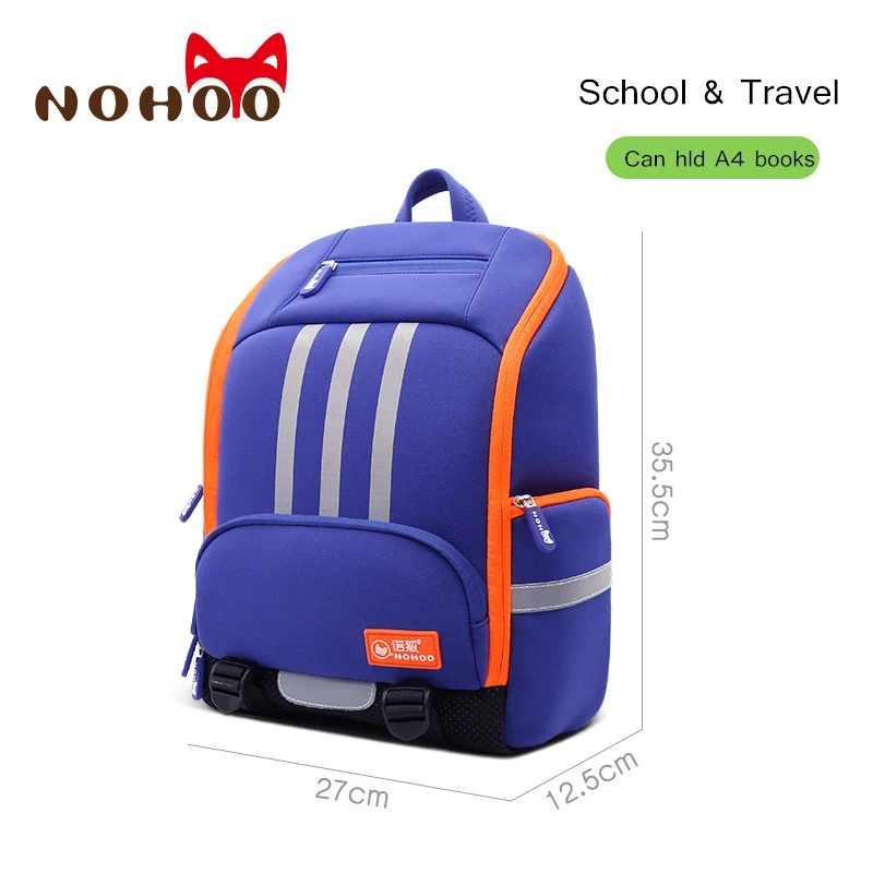 Fashion Blue School Bags for Boys Large Capacity Children Waterproof Backpack for Primary School Students 1-6 Grade Schoolbags