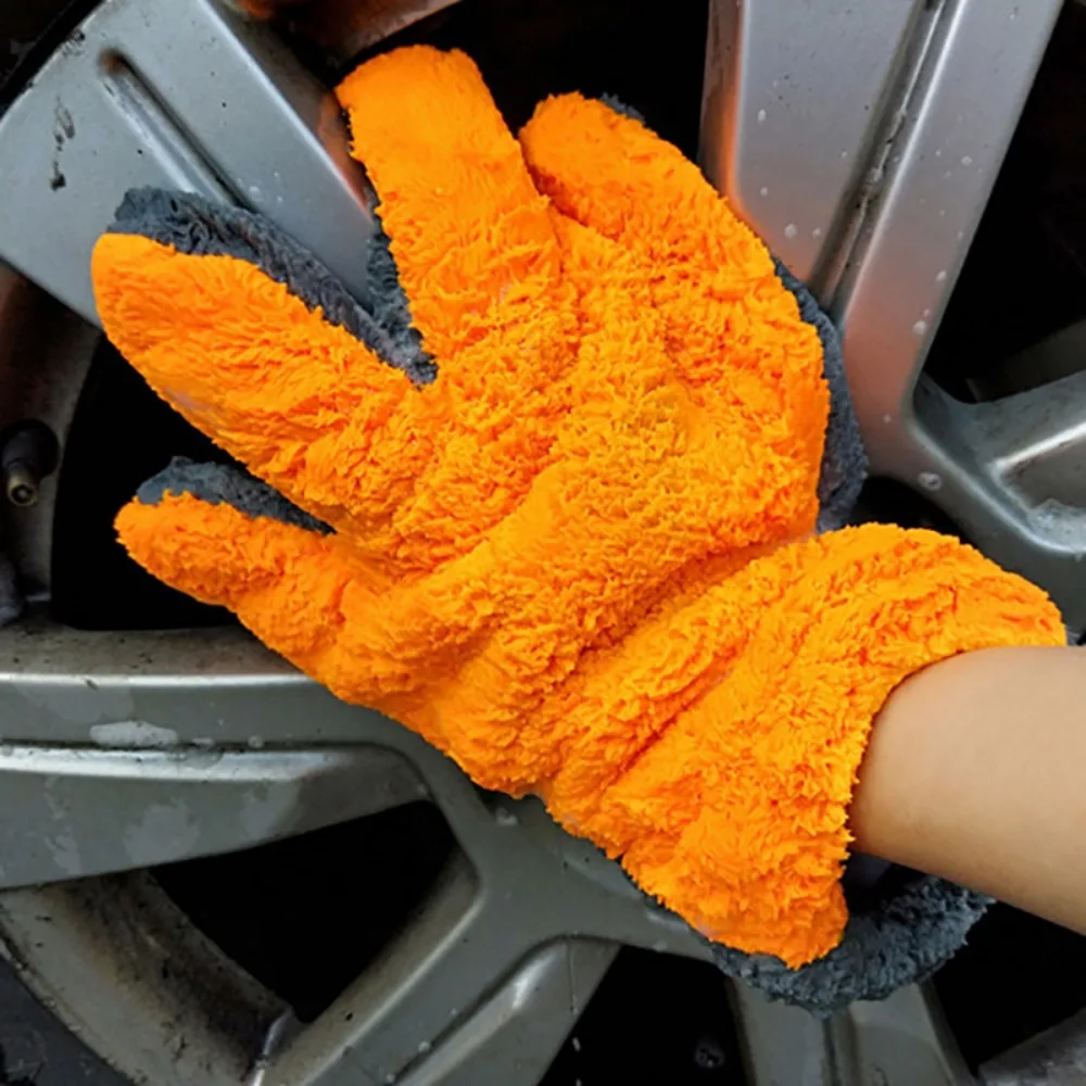 

1 Pcs Thick Multi-function Microfiber Polishing Car Wash Towels Car Wash Gloves Coral Fleece Washing Glove