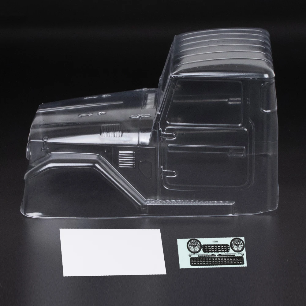

1965 Toyota FJ40 Truck Cab PC Clear Body for 1/10 RC Crawler TRX4 Axial SCX10 YIKONG 4102 RGT 86100 Redcat GEN8