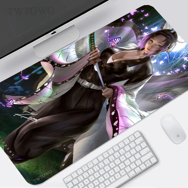 

Коврик для мыши с аниме «рассекающий демонов», Kimetsu No Yaiba, игровой, размер XL, под заказ, новый домашний коврик для мыши XXL, коврик для клавиатур...