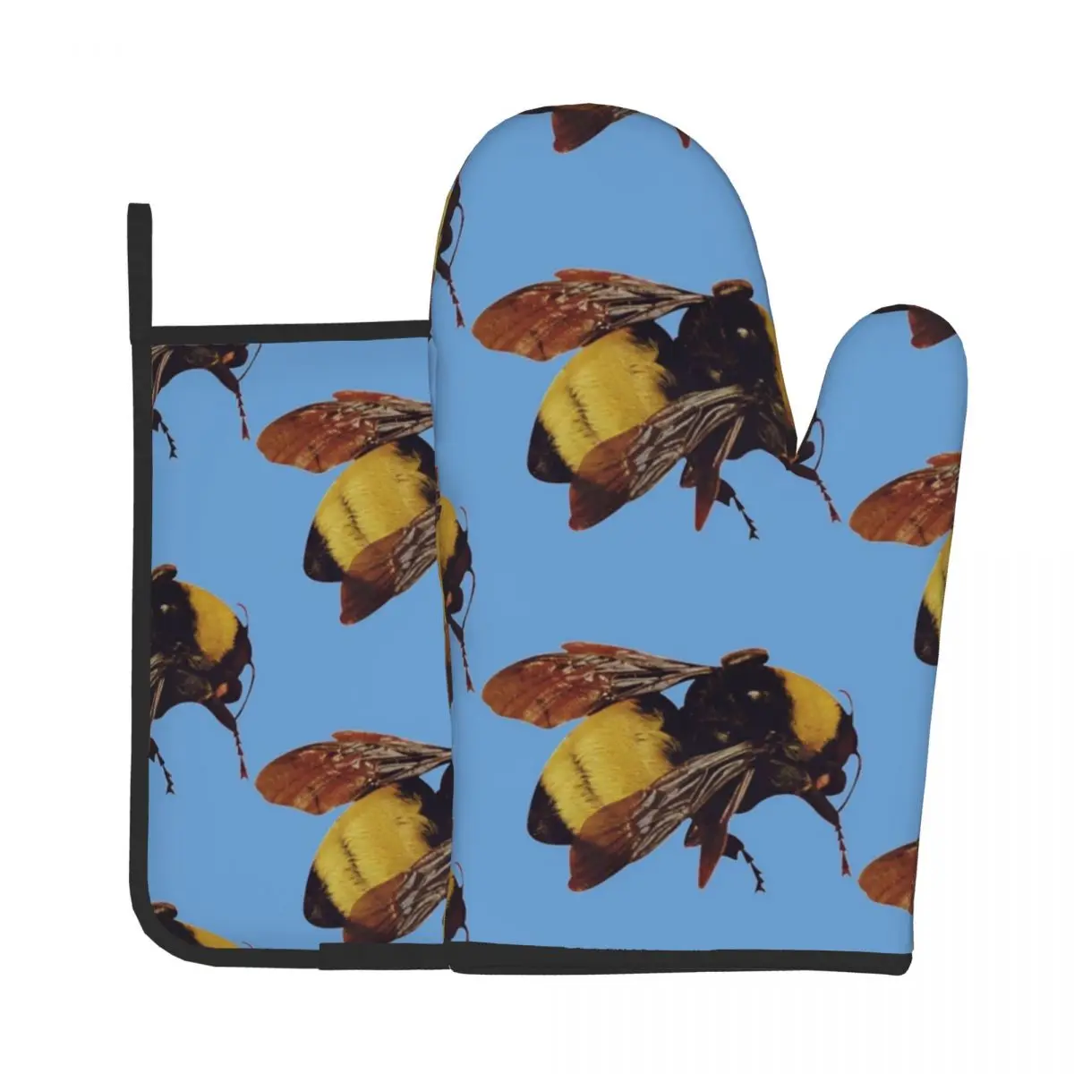 

2PCS/Set TYLER THE CREATOR Kitchen Gloves Baking Oven Cooking Oven Mitts Polyester Potholder BBQ Gloves Microwave Insulation Mat