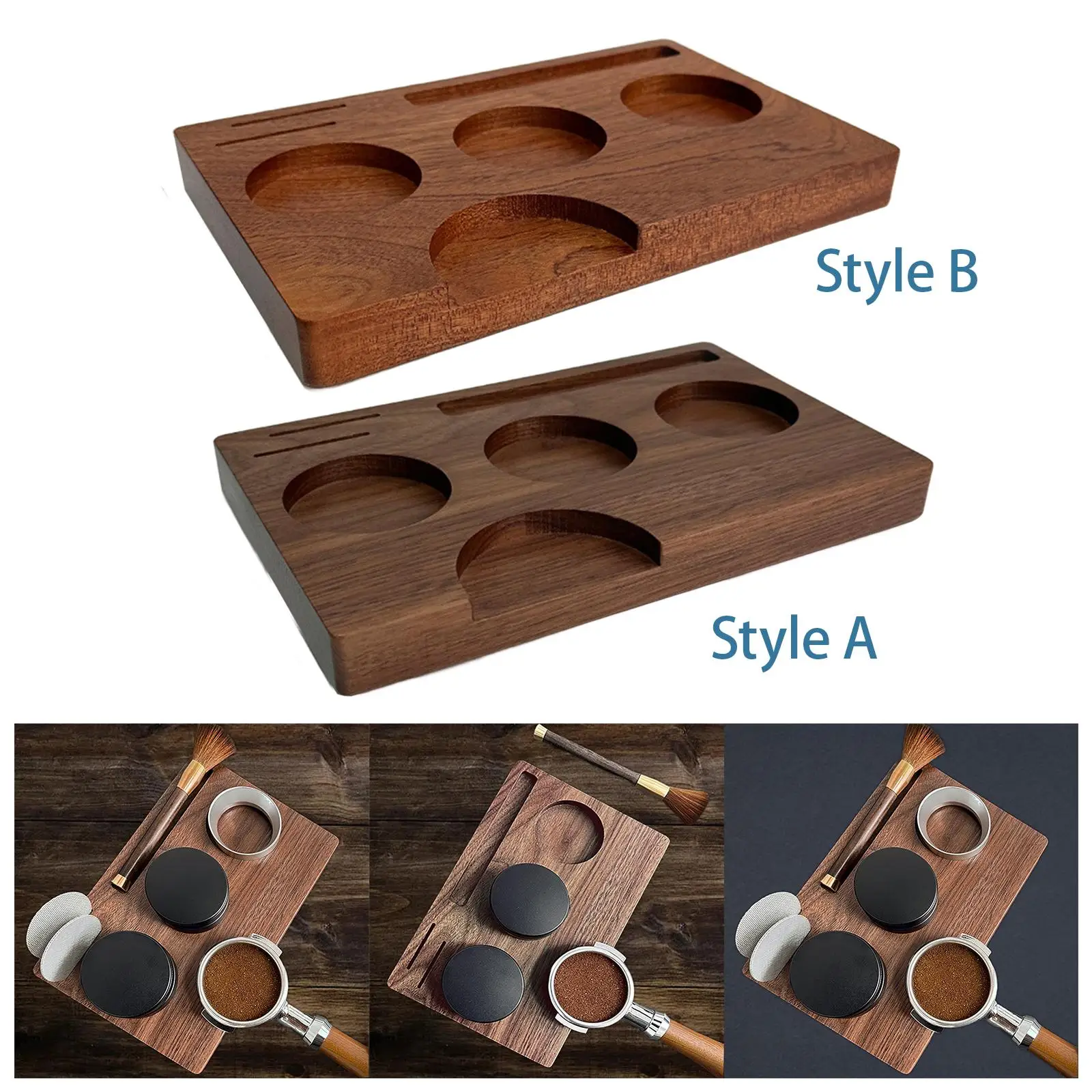 

Деревянная стойка для эспрессо для рабочего стола 51/54/58 мм