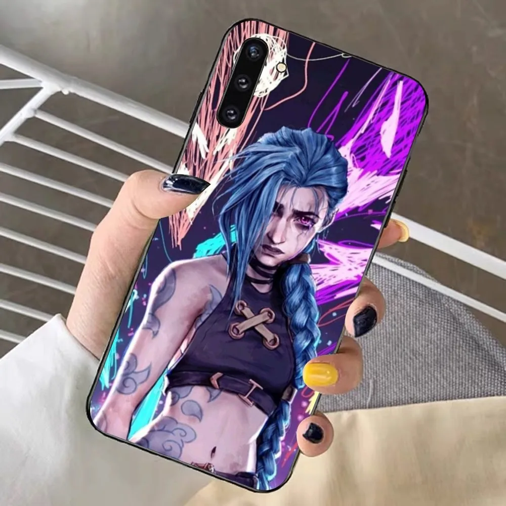 Anime Arcane Jinx-Vi Phone Case For Samsung Note 8 9 10 20 pro plus lite M 11 30 21 31 51 A 22 42 02 03