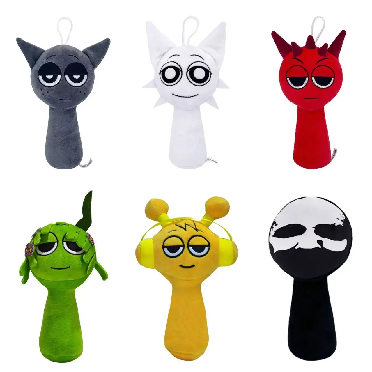 3-6 шт./компл. Sprunki Toys Plush Dolls Singers Oren Wenda Incredibox Peluches Plushie Garden Of Banban