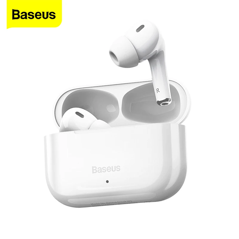 

Baseus Encok W3 Headphones True Wireless Bluetooth 5.0 Earphone with Mic TWS Fone Noise Reduction Hifi Earbuds Gamer Headset Pro