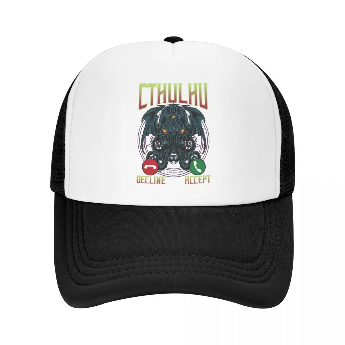 

The Call Of Cthulhu Baseball Cap Men Women Breathable Dark Occult Mythical Monster Trucker Hat Outdoor Snapback Caps