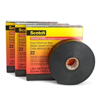 3m 22 black electric wire flame retardant electrical insulation tape high voltage pvc self adhesive electrician tape