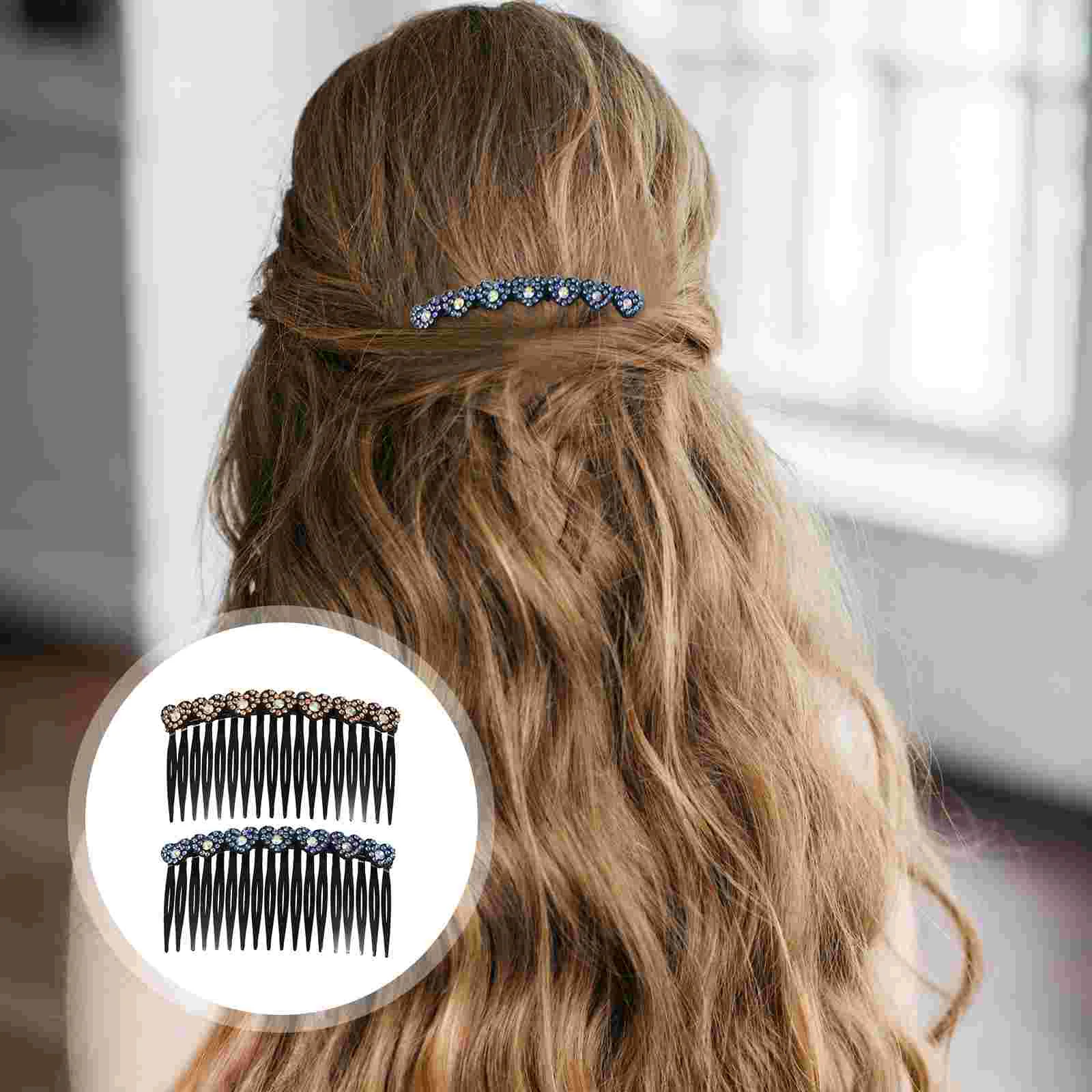 

Lurrose 2pcs Hair Combs Clip Side Combs Bangs Clip for Woman