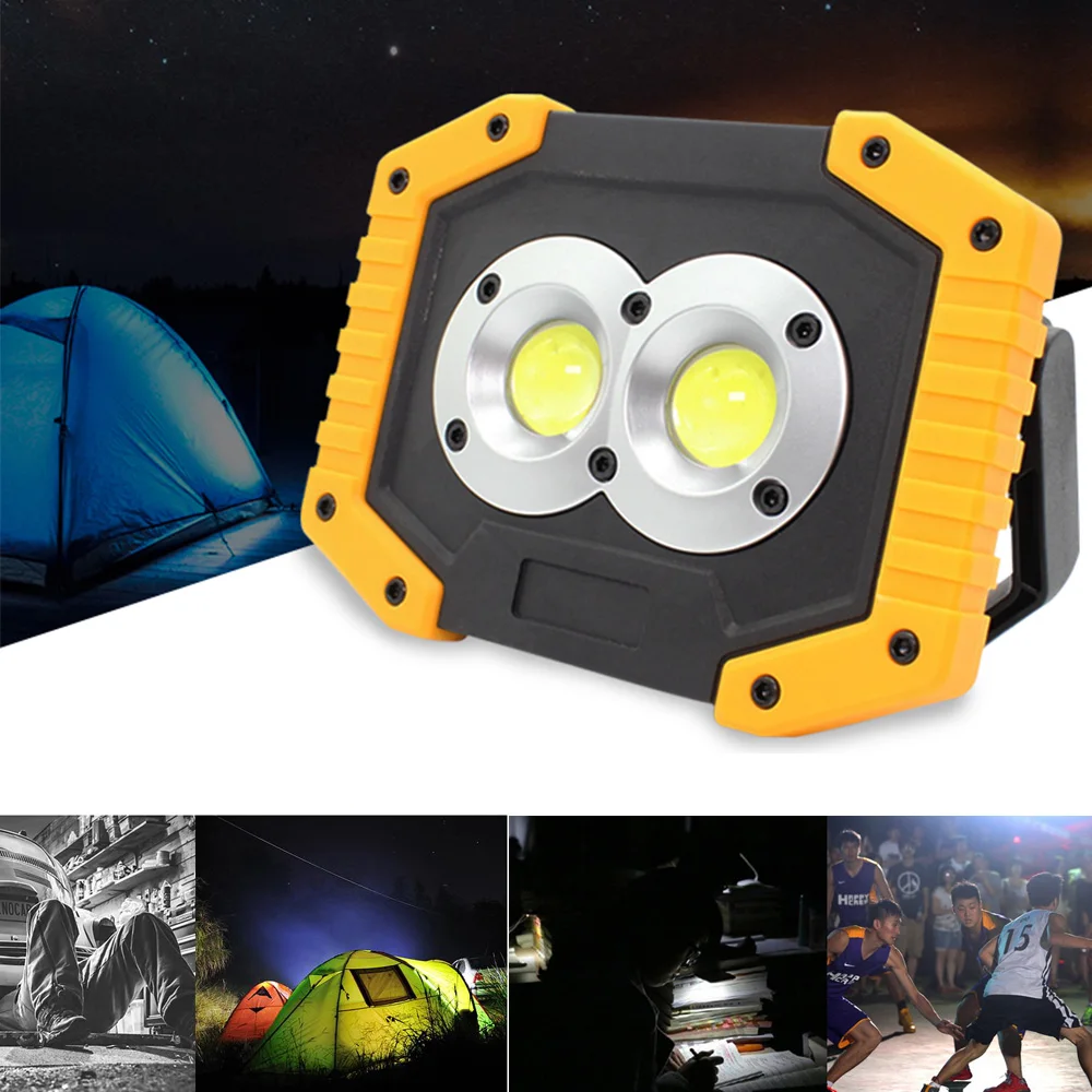 Camping Tent Spotlight 18650 Led Flashlight With Usb Charging 3 in 1 COB Emergency Lighting Lamp Outdoor Strong Light Portable