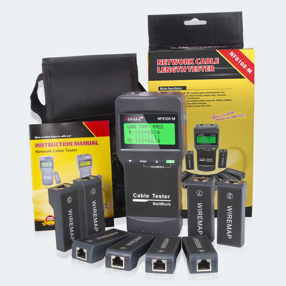 

Noyafa NF-8108M Тестер сетевых кабелей