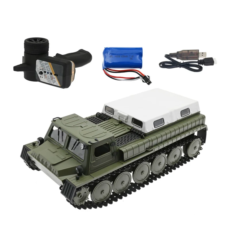 

E-1 Remote Control Tank 29CM RC Tank 1/16 2.4G Electric Toys GAZ 71 Fit WPL E-1 for Children Boys Birthday Gifts 1B