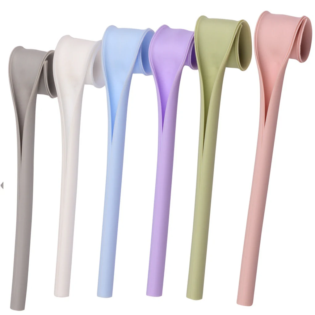 6Pcs Silicone Straws Reusable Detachable Soft Drinking Openable Snap Straw for Cups Bottles Kitchen Portable Straws