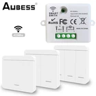 433 МГц Универсальный беспроводной переключатель Smart Lmap светодиодный LEDконтроллер освещения AC85V  240V RF релейный приемник и настенный переключатель