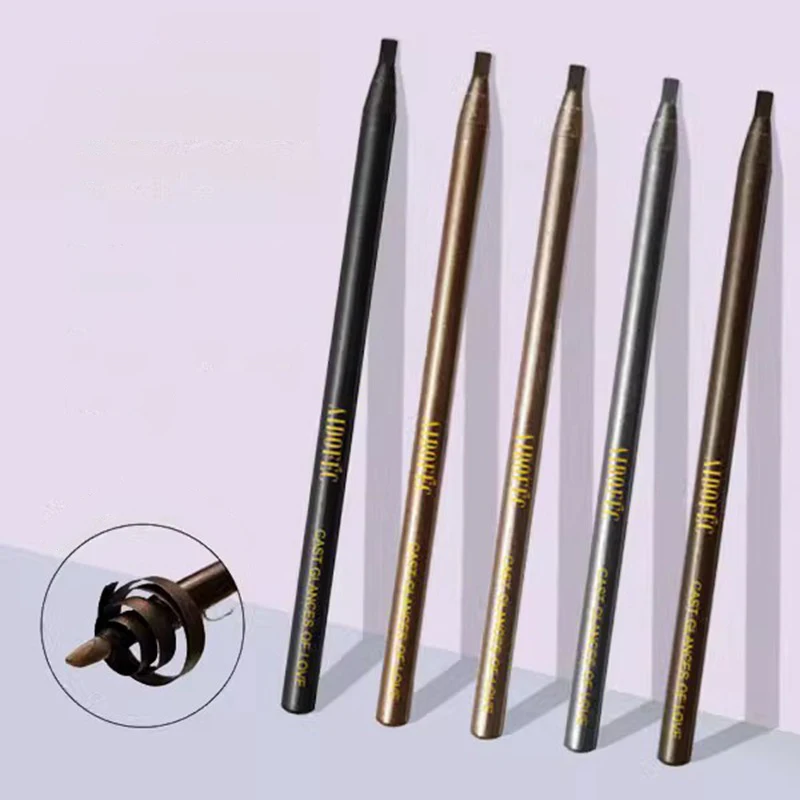 

Eyebrow Pencil Beauty and Makeup Free Shipping Black Brown Professional Accessories Eyebrow Tattoo Waterproof Microblanding