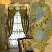 chenille curtains chinese european pastoral imitation cashmere curtains french living room bedroom custom neoclassical