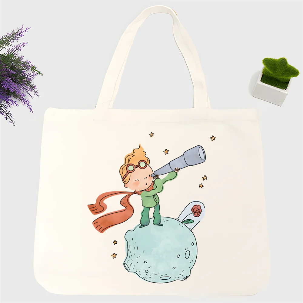 Сумка для покупок Little Prince мультяшный рисунок лисы искусственная сказка