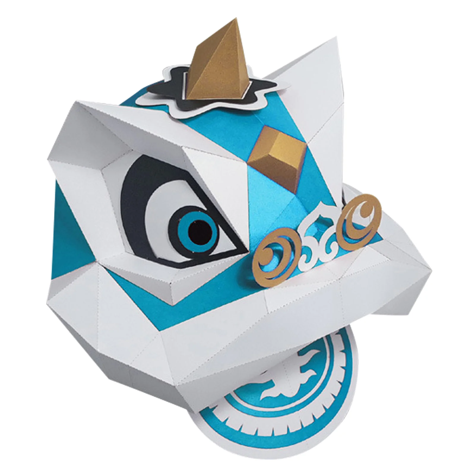 

Dance Paper3D Animal Cosplay Head Diyheadwear Model Jungle Props Covering Drama Anime Figurine Craft Box King Filler Costume