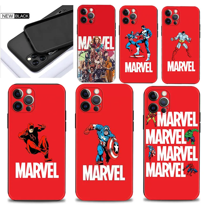 

Case For iphone 13 Pro Cases for iphone 12 11 Pro Max XSMax 13promax X XR 8 7 6 6s plus Cover Marvel Avengers Spiderman 3 Logo
