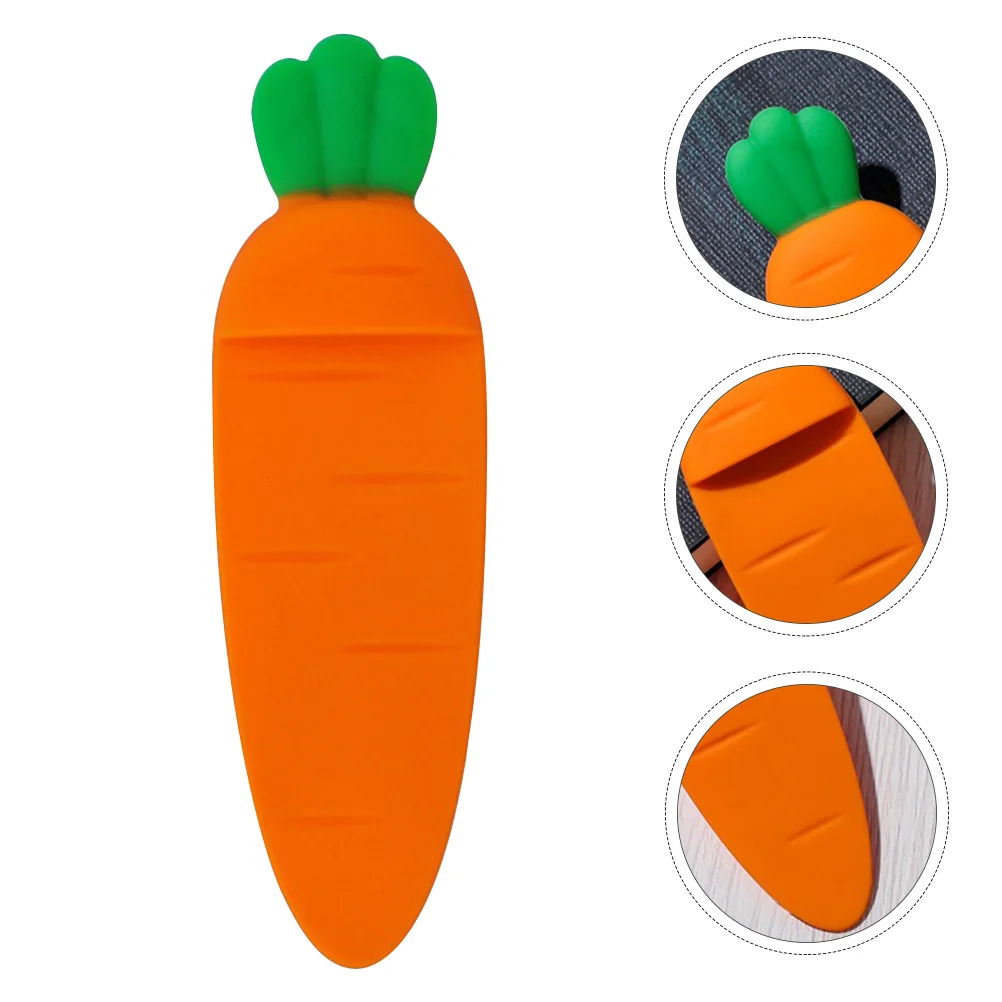 

Милый мультяшный маркер в виде моркови, креативные силиконовые принадлежности для канцелярских принадлежностей в виде моркови