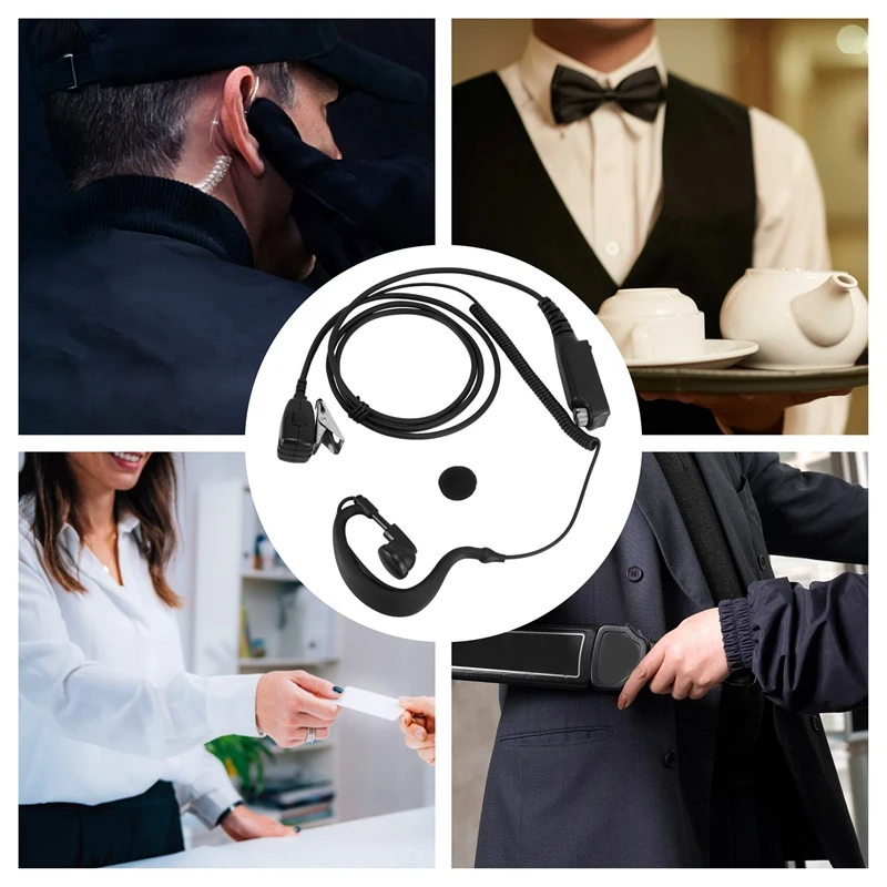 PTTT MIC G-образный наушник-гарнитура для Sepura STP8000 Walkie Talkie Ham Radio Hf-трансивер Handy C1035A