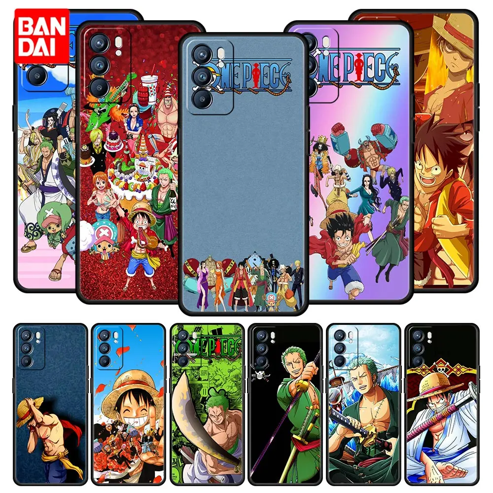 

One Piece Swordsman Zoro Case for Oppo A3s A5s A9 A15 A31 A52 A53 A54 A74 A93 A94 F19 Pro 4G Cover Soft Style Capinha Funda Capa