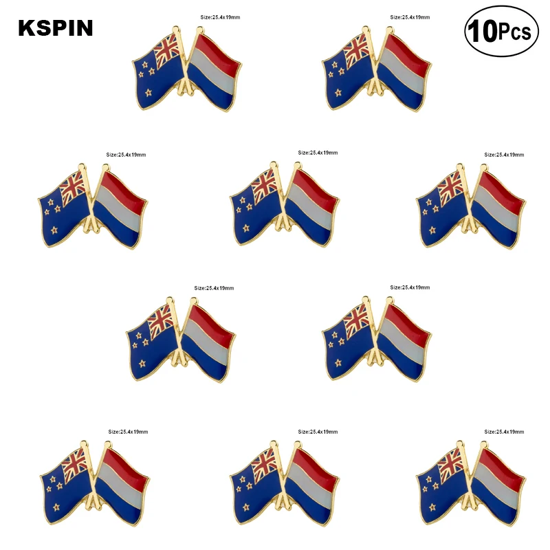 

New Zealand Netherland Lapel Pin Flag badge Brooch Pins Badges 10Pcs a Lot