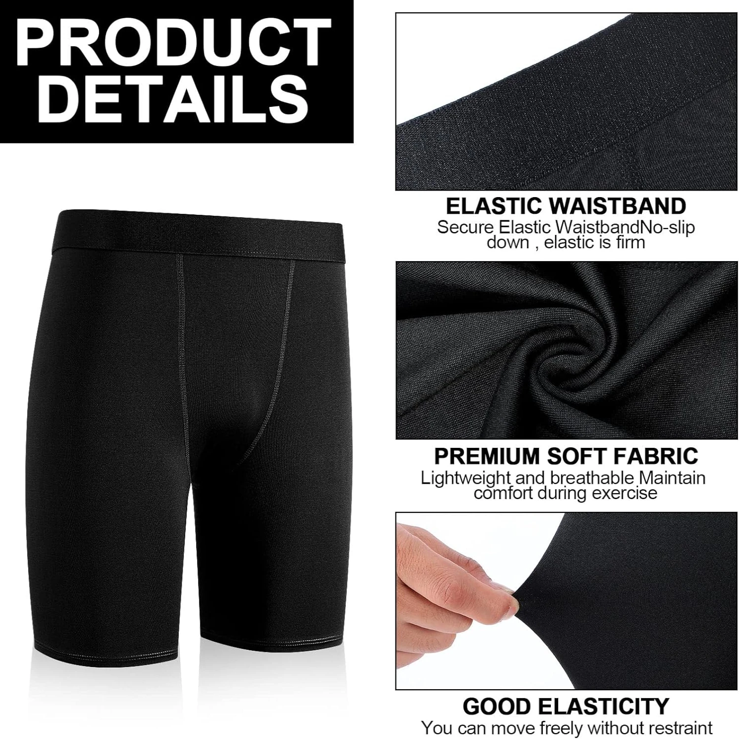 Дышащие и высокопроизводительные компрессионные шорты для активных мальчиков.