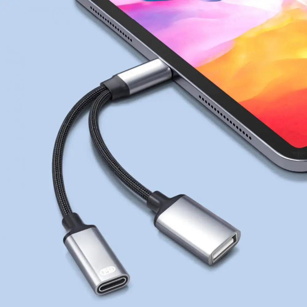 

Многофункциональный зарядный USB-кабель 2 в 1 с стабильным выходом без нагрева, многофункциональный кабель Type-C для передачи данных