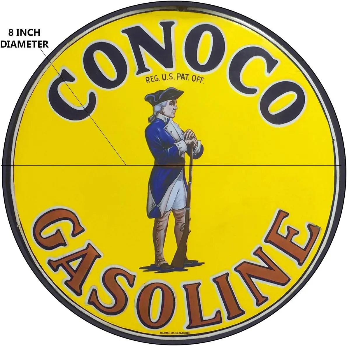 Винтажная репродукция газовых знаков винтажные металлические знаки круглые