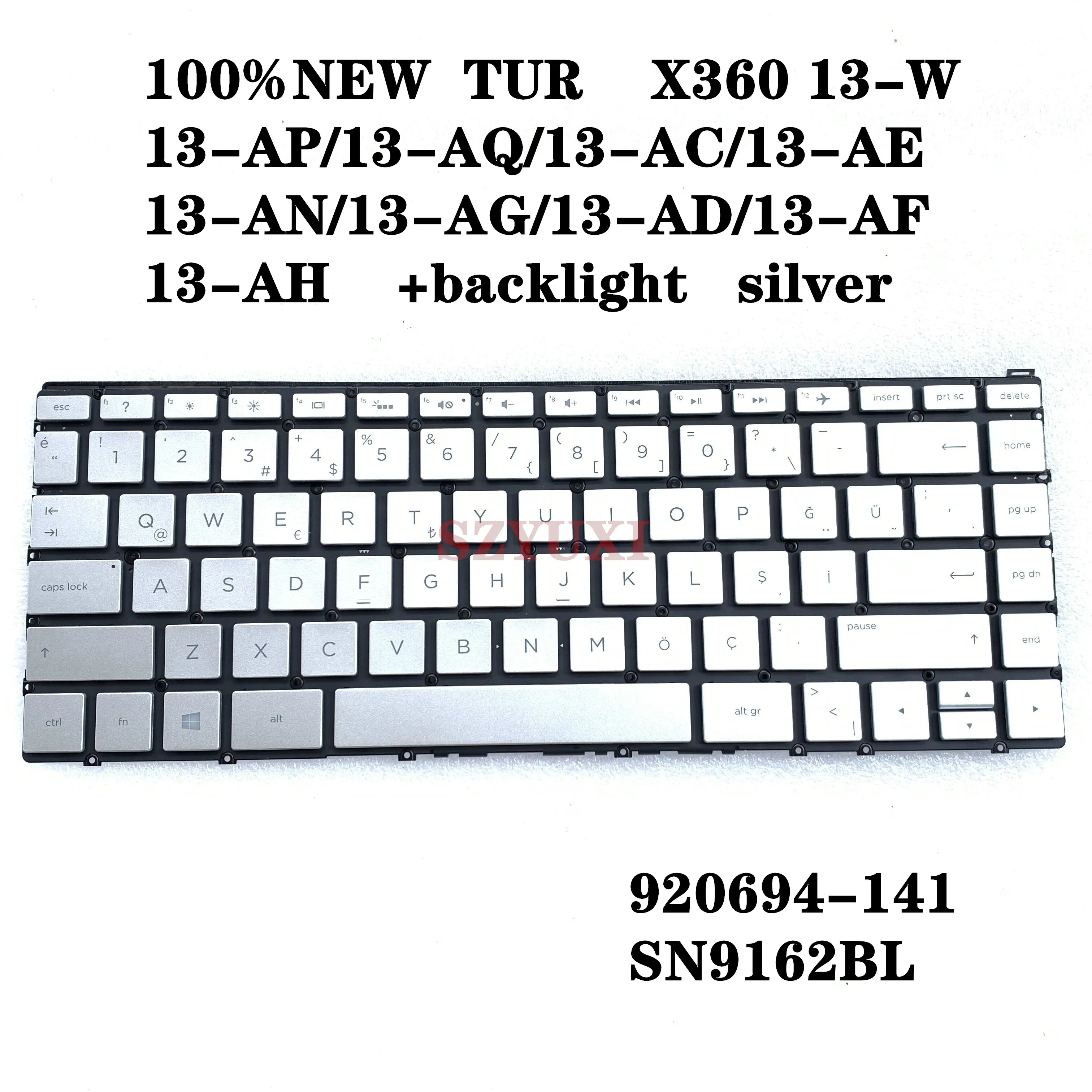 

Новая клавиатура для ноутбука HP X360 13-W 13-AP 13-AC 13-AN 13-AG 13-AD 13-AF AQ AH с подсветкой SN9162BL1 920694-141