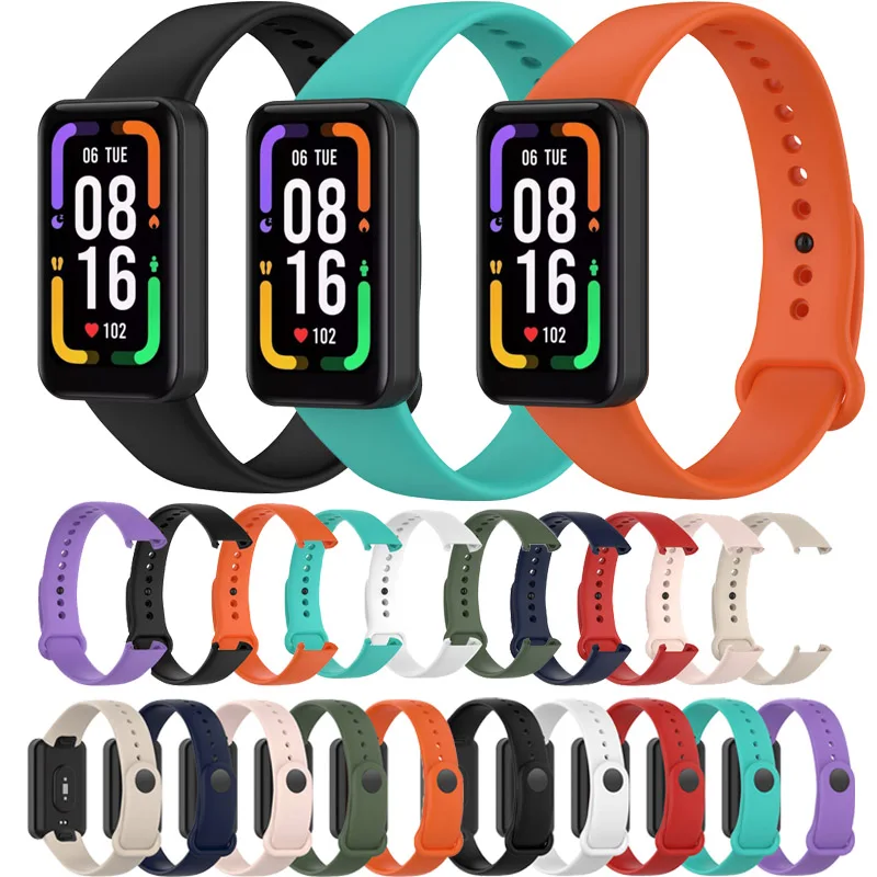 Цветной силиконовый ремешок подходит для Redmi Smart Band Pro водонепроницаемый