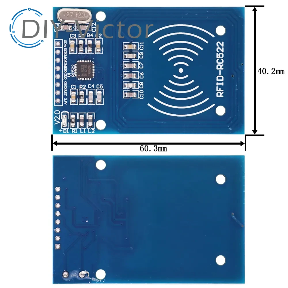 Модуль RFID PN532 RC522 MFRC-522 RDM6300 комплекты NFC S50 13,56 МГц 125 кГц 6 см с бирками SPI запись и чтение для arduino uno 2560 (art.: 561695b0) - 561695b0