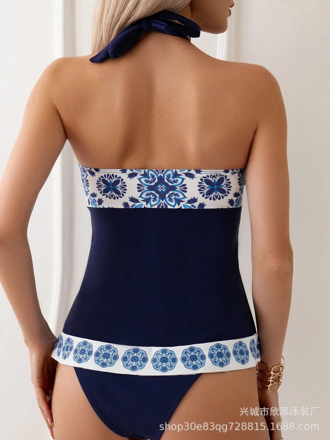 Танкини для летнего отпуска искусственная кожа Раздельный купальник в стиле