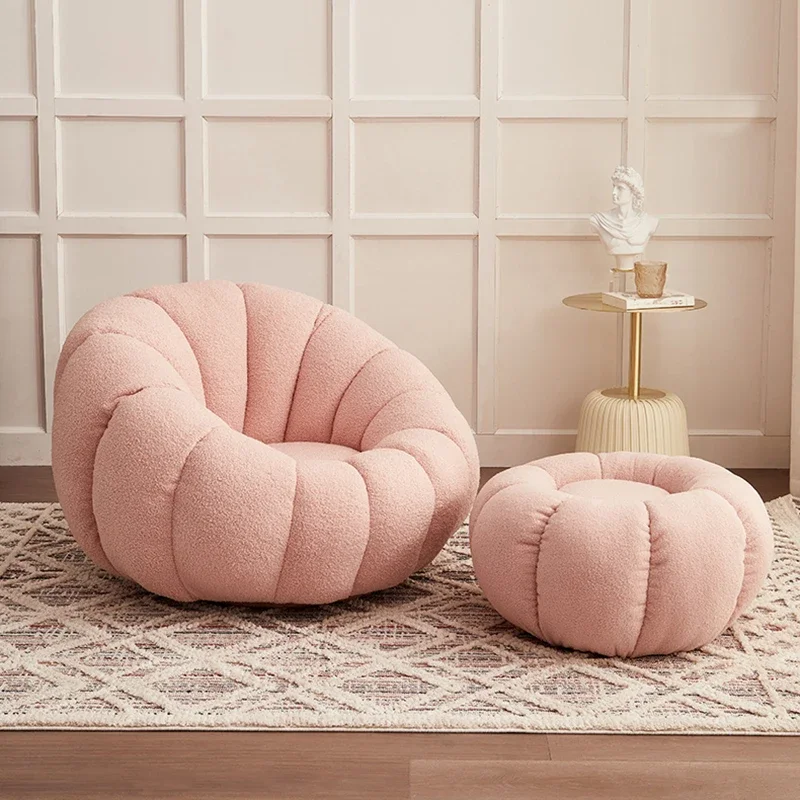 Цветной мягкий табурет для гостиной напольный диван стул из овечьего флиса