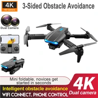 foldable rc quadcopter mini drone 4k hd camera wifi fpv obstacle avoidance foldable profesional rc dron quadcopter helicopter to