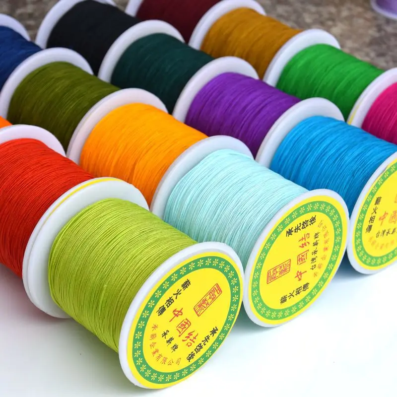 

140 Meters 1 Roll Wholesale Jade Thread Hand-woven Bracelet Beaded String Wenwan Thread Dense Matte Rope Jewelry Making 0.4mm
