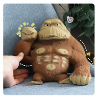 stretch gorilla figure sculpture twisting pulling bending anti anxiety knead sand stress toy living room decoration home decor