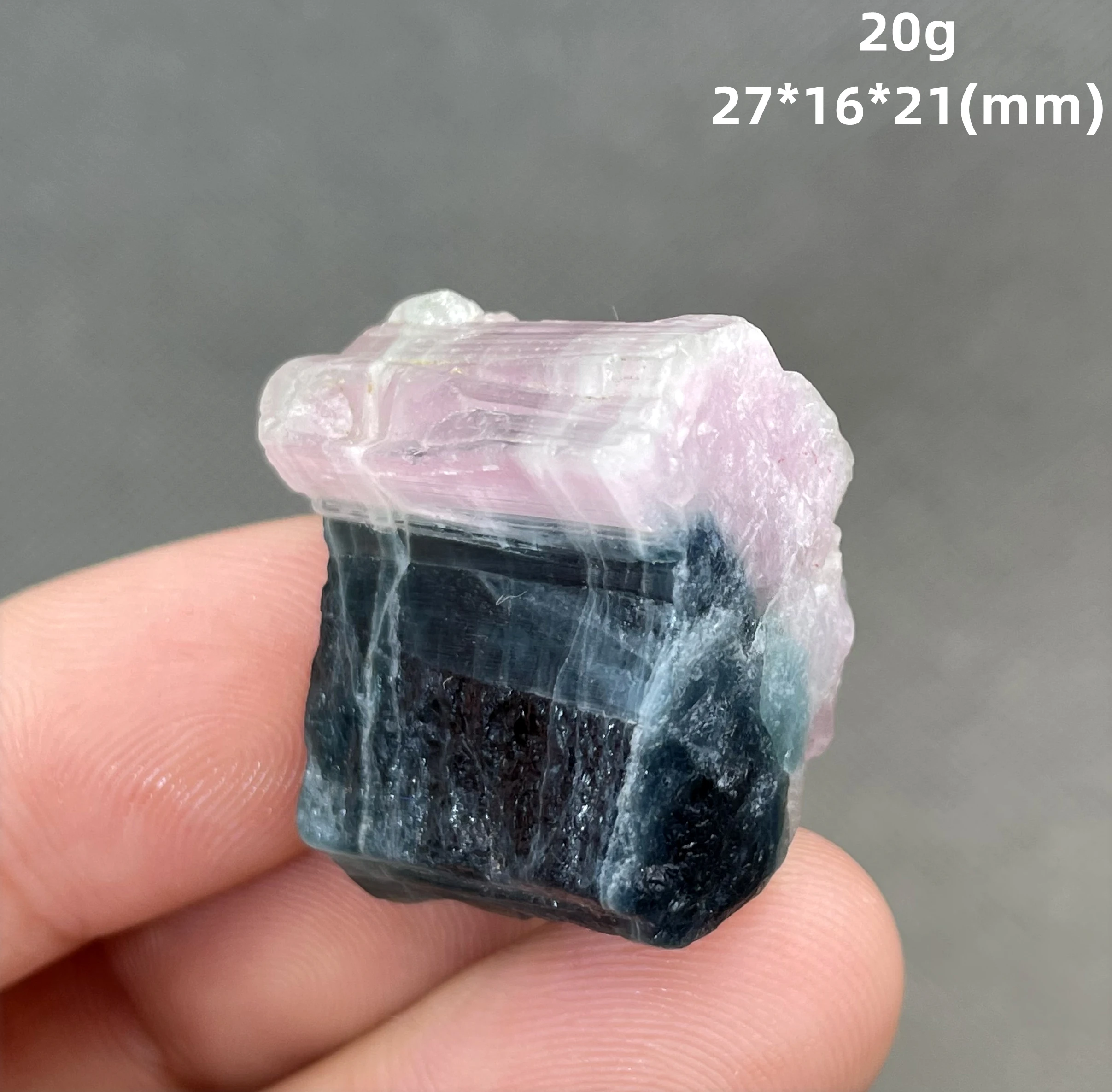 

Very rare! 20g Natural Afghanistan pink and green tourmaline mineral crystal specimens stones and crystals