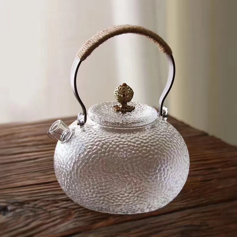 

1PC Metal Handle With Hemp Rope DIY Teapot Tea Set Handles Replacement Accessories