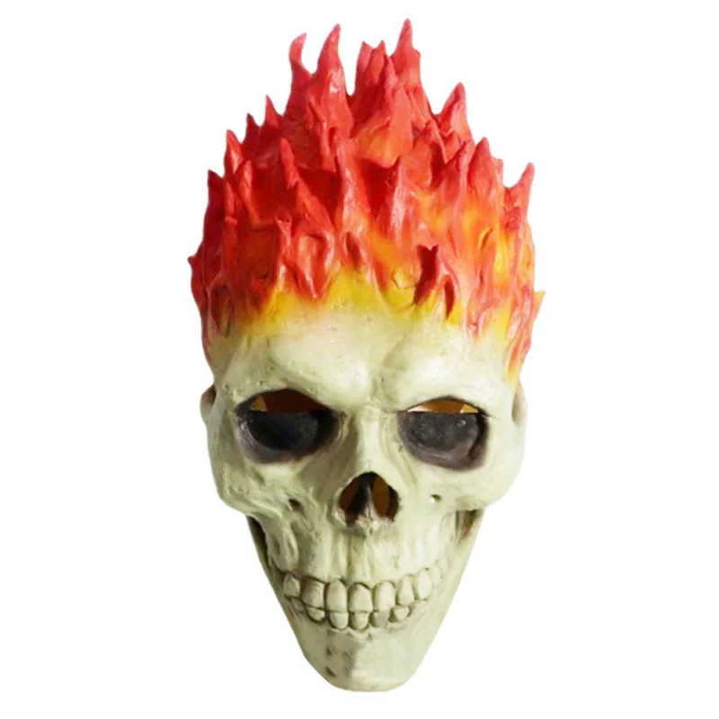 

Halloween Face Mask Ghost Rider Mask Ghost Rider Headgear Skeleton Car God Mask Soul Chariot Horror Party