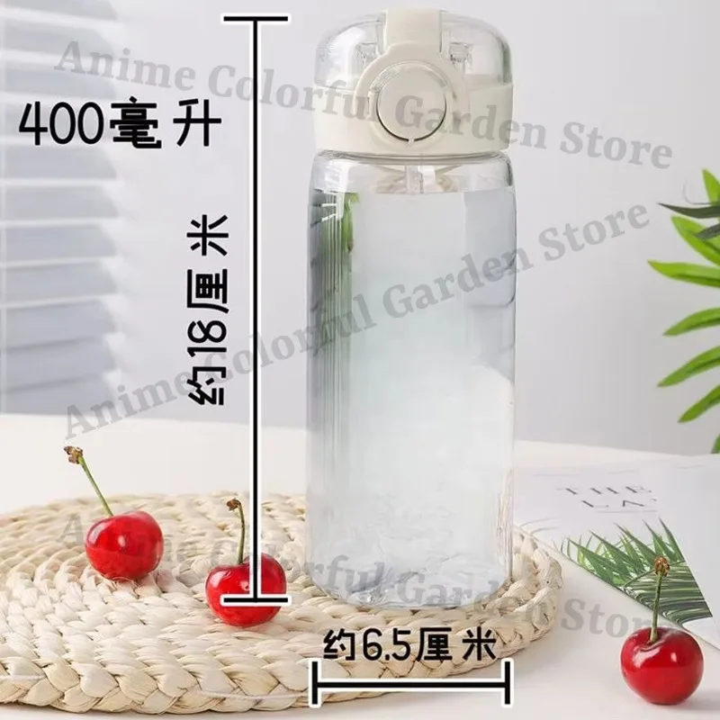 Новые прозрачные стаканы для воды Sonics 400 мл для мужчин и женщин, бутылка для воды с принтом аниме и мультфильмов, портативная модная милая кружка для мальчиков и девочек (art.: 3920da2b0ce66) - 3920da2b0ce66