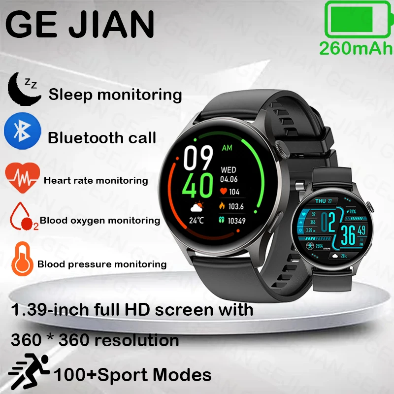

2023 New Men's Smart Watch Health Monitoring Encoder Bluetooth Call Men's Sports Smart Watch Women's Watch Weather Check
