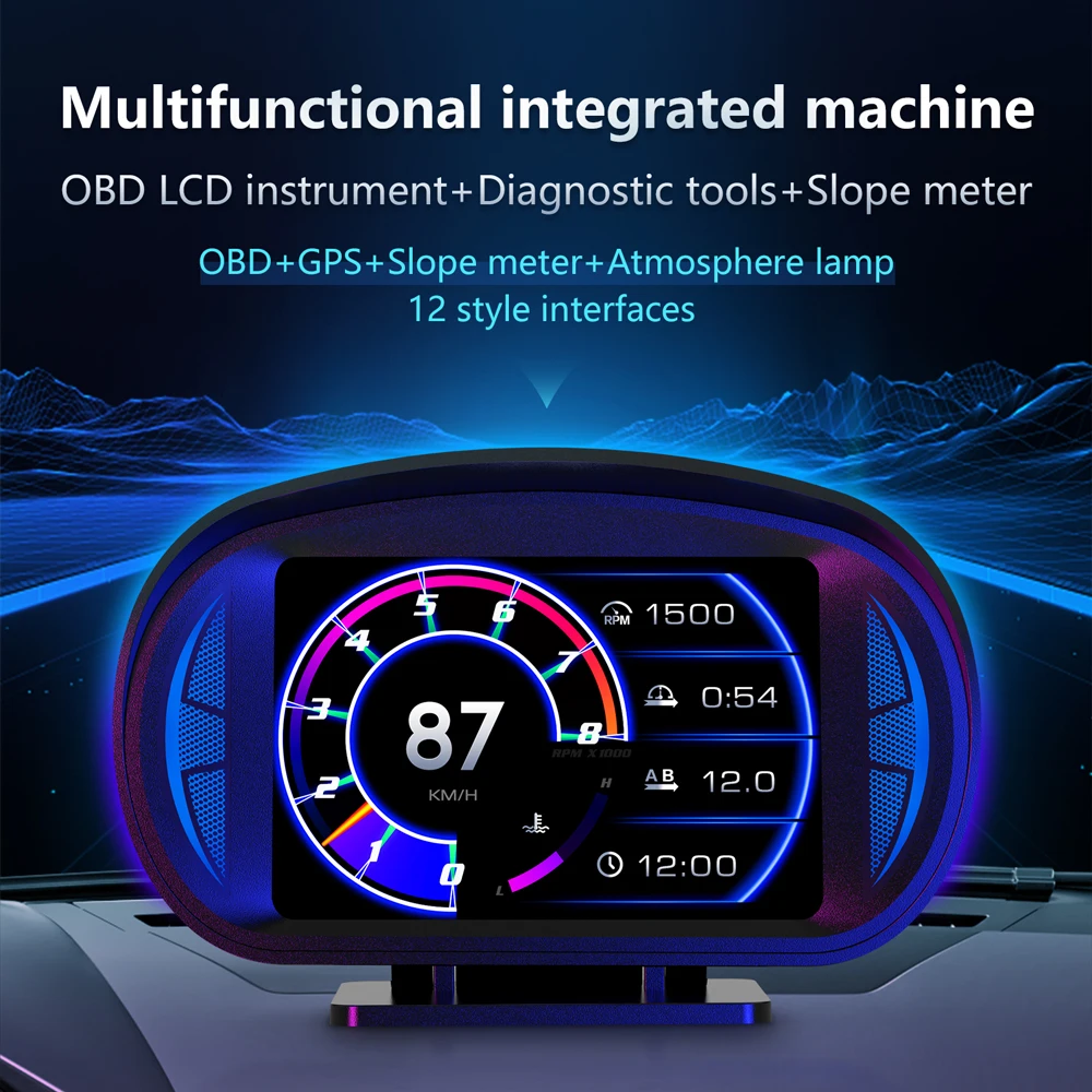 Фото Для Peugeot 205 206 207 208 301 306 307 308 405 406 407 408 508: Автомобильный проектор HUD (Head Up Display) OBD2 GPS USB на лобовое стекло №3