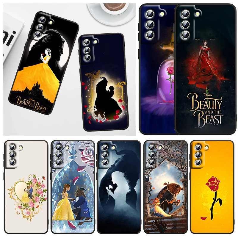 

Hot Beauty And The beast Phone Case For Samsung Galaxy S23 S22 S21 S20 FE S10 S10E S9 Plus Ultra Pro Lite 5G Black FUnda