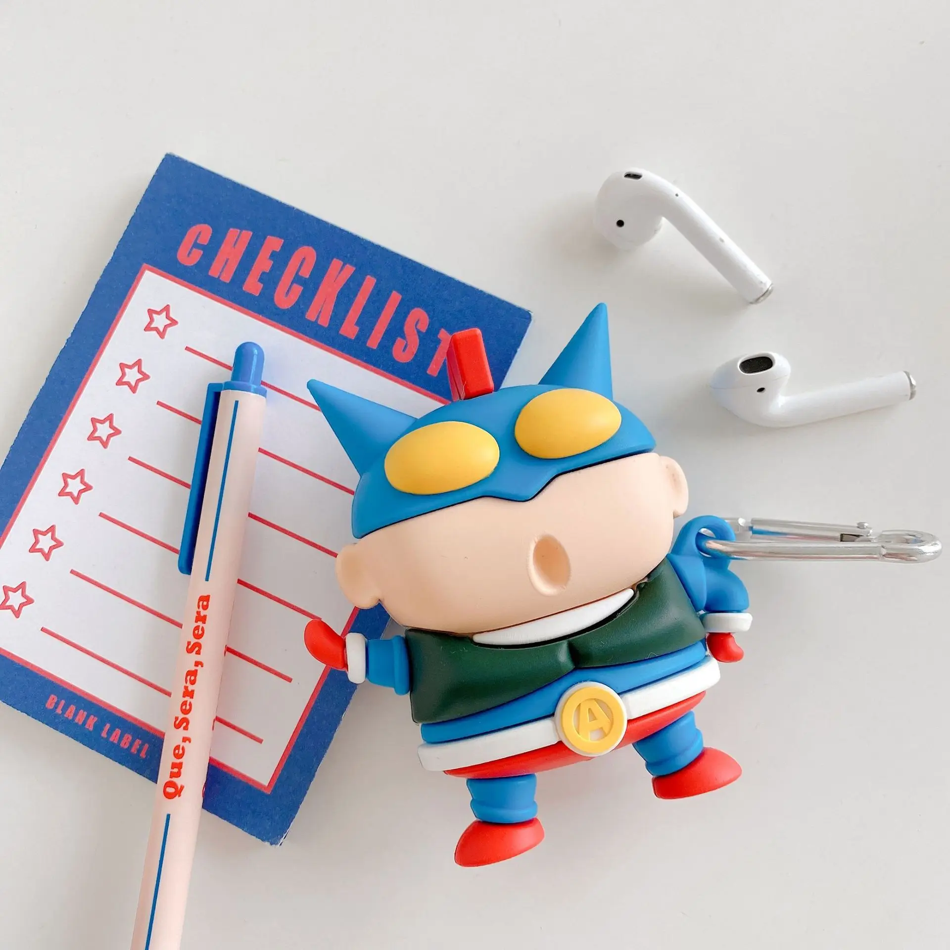 

3D Cartoon Soft Case Crayon Shin-chan for Airpods 1 2 Airpods Pro Headset Sleeve Silicone Cases Charging Box Earphone Case Gift
