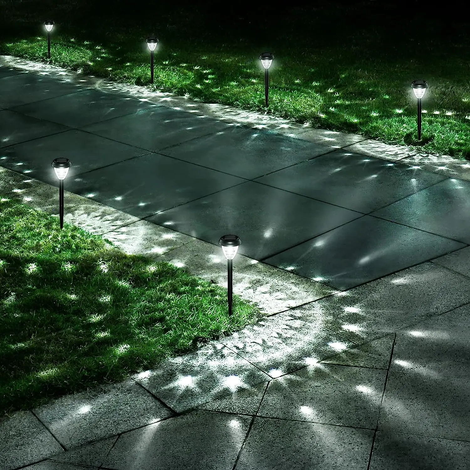 

Super Bright Solar Powered Garden Fairy Light Outdoor Lawn Lamp Waterproof Rechargeable Sunlight for Pathway Street Decoration
